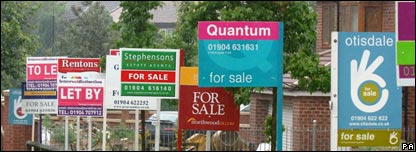 Lots of for sale signs