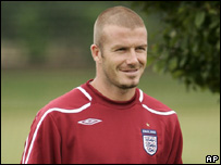 England footballer David Beckham