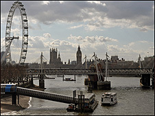 View from Waterloo Bridge, London