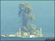 Explosion at Fukishima nuclear plant, Japan