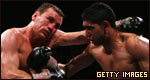 Amir Khan and Michael Gomez fighting