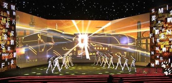 数虎图像创新立体投影金鹏盛典打造视觉飨宴