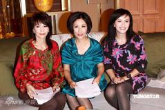 汪明荃等为《至八女人心》录影 老友聚会聊心