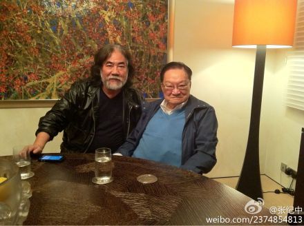 张纪中与金庸合影