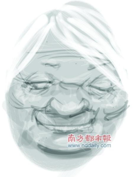 图文:灌篮高手作者漫画祝福-慈善老人