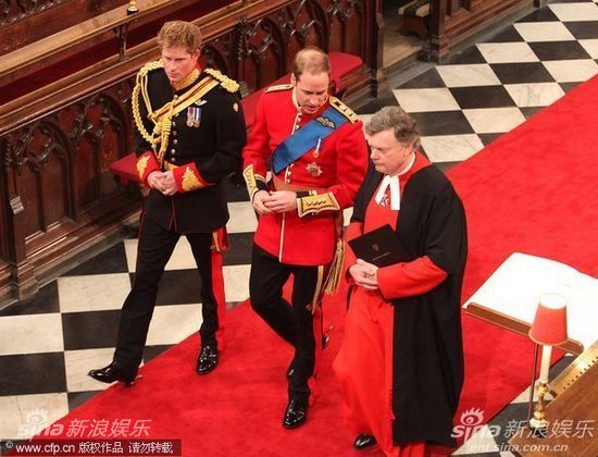 图文:威廉王子婚礼现场-威廉王子与哈里王子