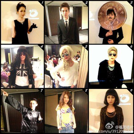 陈妍希穿深v裙扮梦露pk范玮琪比性感(图)