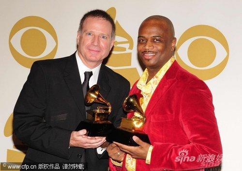 图文：第52届格莱美后台-Bill和Cedric获最佳传统灵乐专辑奖