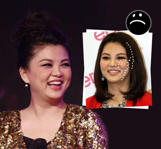 张惠妹显瘦有诀窍 障眼法腮红<em>发型</em>帮你忙|张惠