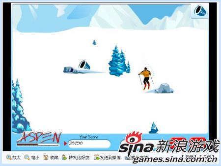 炎炎夏日酷暑难当 滑雪小游戏送清凉_网络游戏