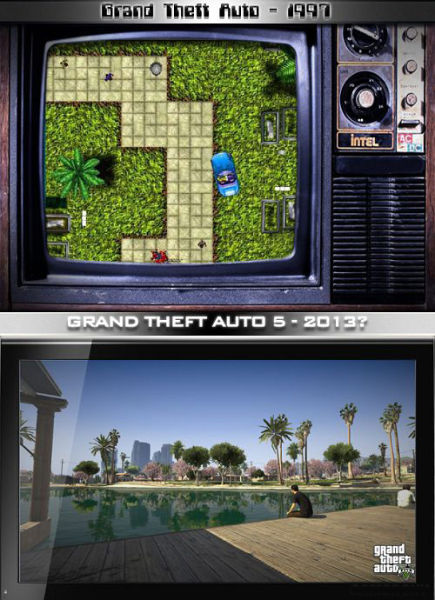 GTA(1997)VS GTA5(2013)