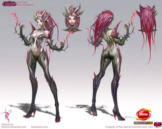 远比游戏性感 《英雄联盟》原画欣赏_网络游戏