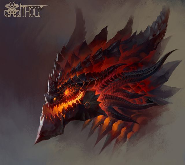魔兽玩家原创作品分享:玩火自焚!死亡之翼头像