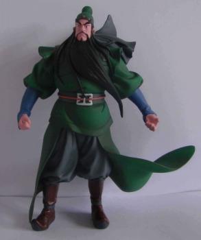 关羽显身玩家自制王者三国超逼真模型_网络游戏