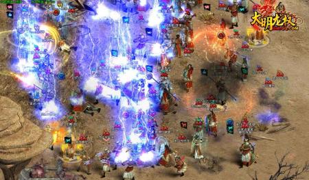 1400人爽快征杀大明龙权爆最大型城战_网络游戏