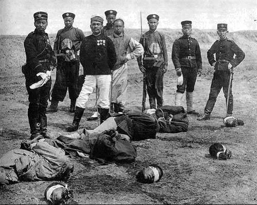 日軍在北京東便門外屠殺義和團團民