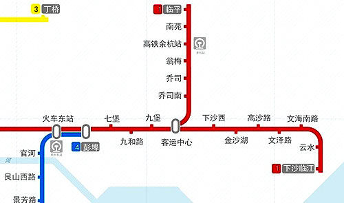 杭州地铁一号线下沙段三站点初步设计方案获批_市场动态_新浪房产_新浪网