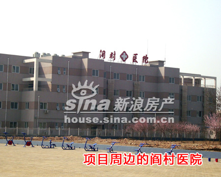 图为项目周边阎村医院