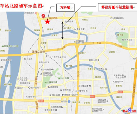 新桥飞架浏阳河,万科城中更臻稀; 长沙市开福区规划图; 浏阳河中学