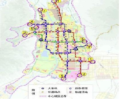 图为 太原地铁规划图