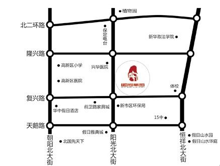 总建筑面积约36万平方米,南临复兴路,西临阳光大街,北侧毗邻保定市最