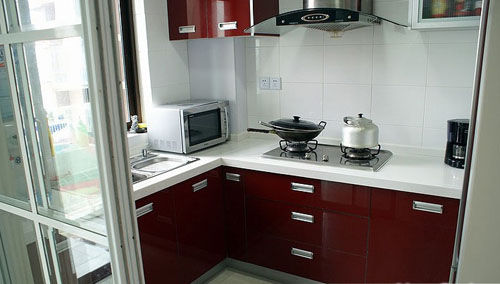 小面积厨房装修效果图_新浪家居