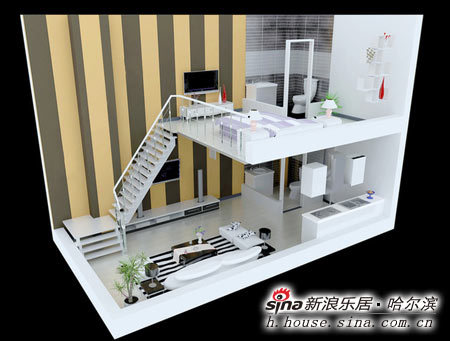 图为loft公寓效果图