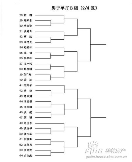 中海元居杯首届市民羽毛球大赛对阵图_活动