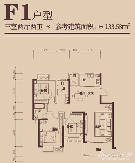 锦绣华城户型图出炉 推86-133平米房源(2)_新