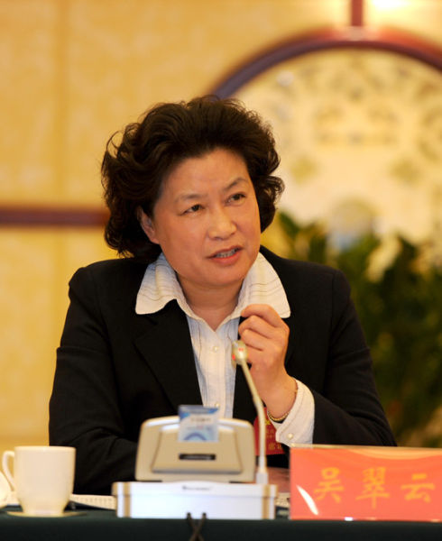 山东行"大型采访活动期间,中共德州市委书记,市人大常委会主任吴翠云
