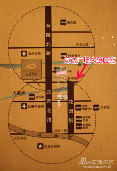 万达广场大致区位图 万达广场大致区位图