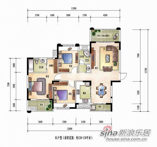 花样年花样城b1户型