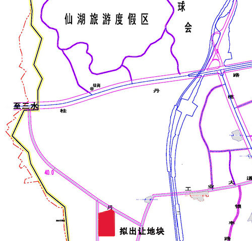 南海区丹灶镇丹灶物流中心利众路地段地块位置图