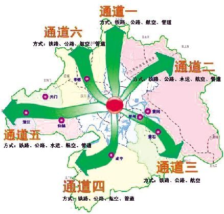 汉将投2400亿建六大通道辐射全国(图)_城市规