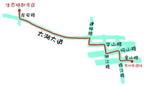 高新区有轨电车1号线由苏州乐园到龙安路有望2015年上