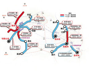南京实现三纵三横城市轨道 辐射安徽_城市建设