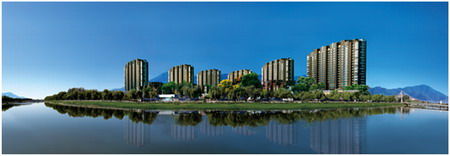 图为涧桥山身居山水福地