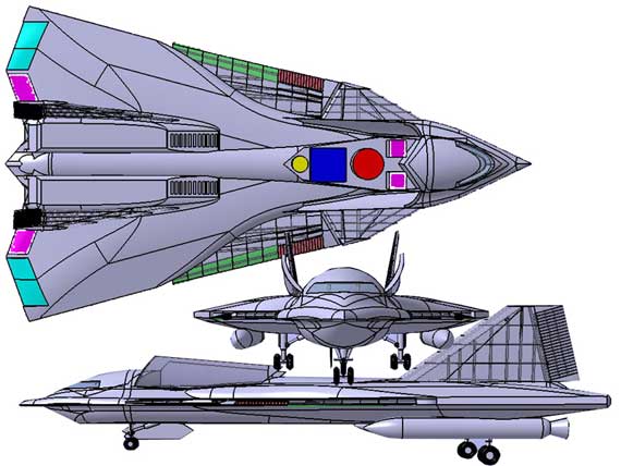 飞行器设计大赛作品鉴赏系列------雨辰3号空天战机;  "雨辰"号空天