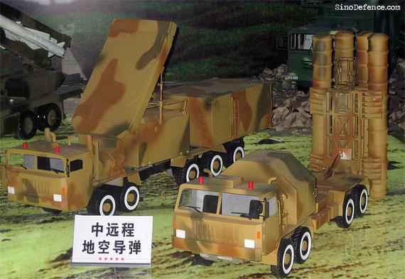 英媒说中国在2007年展出了HQ-9地空导弹模型(来源：今日中国防务)