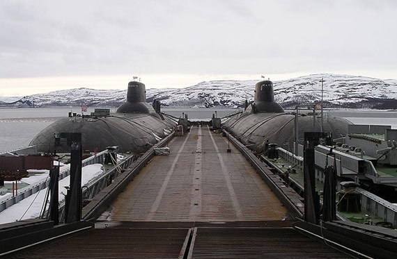 俄海军两艘台风级战略核潜艇将重新服役(图)