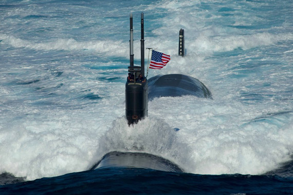 7月26日,美国海军ssn-770图森号核攻击潜艇参加美韩联合军演