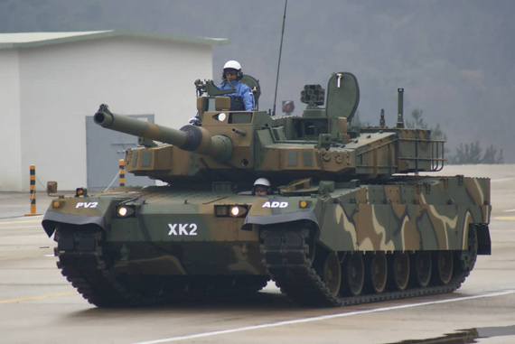 资料图：韩国研制K-2型主战坦克