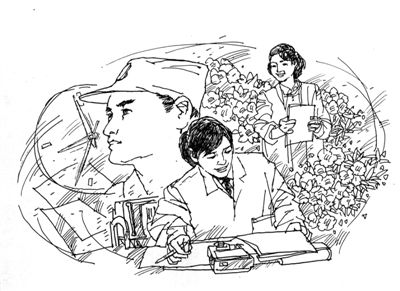 仓小宝绘总装某基地第二活动测控站在主题教育中,让官兵从身边典型的