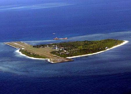 资料图：被菲律宾侵占的南沙中业岛，是南沙群岛第二大岛，该岛建有机场。