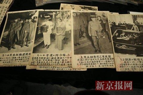 临时展览的这批日军侵华罪证史料。 