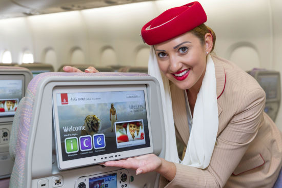 阿联酋航空推出新一代机上娱乐系统(图)