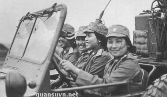 资料图：抗美援越中的中国女兵