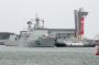 海军116号石家庄号导弹驱逐舰驶离码头