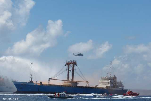 台湾在太平岛操演救援