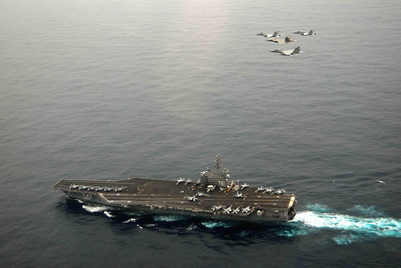 美国媒体称应反思航母被中国潜艇突破(图)